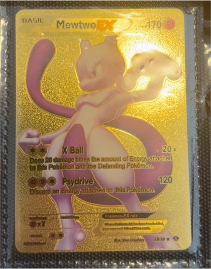 2012 Pokémon #98 Mewtwo EX — front