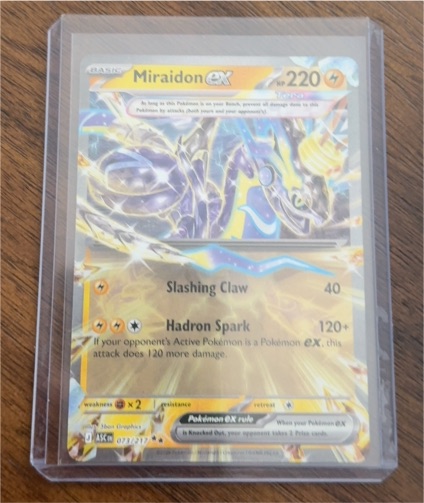2023 Pokemon Scarlet & Violet Ascended Heroes #073 Miraidon ex — front
