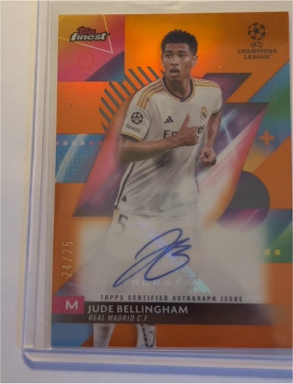 2024 Topps Finest UEFA #24 Jude Bellingham — front