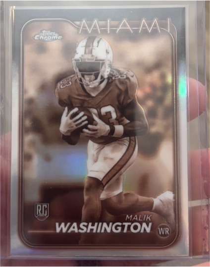 2024 Topps Chrome #254 Malik Washington — front