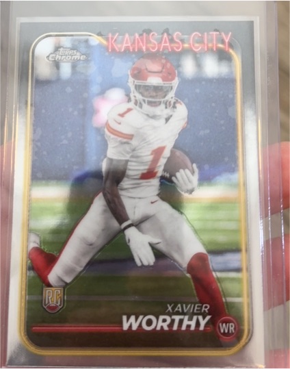 2024 Topps Chrome #208 Xavier Worthy — front