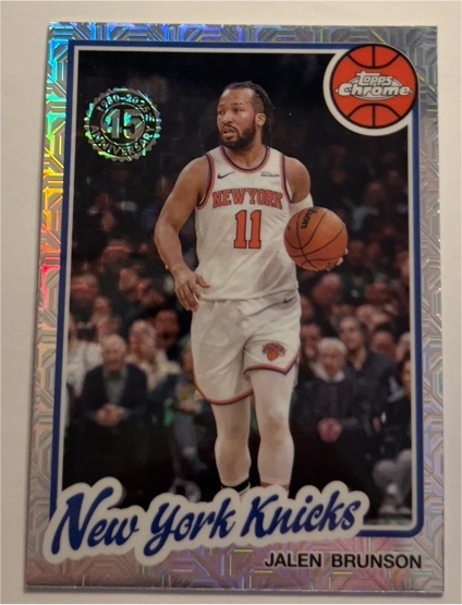 2025-26 Topps #TC-JBR Jalen Brunson 1980-81 Topps Chrome Basketball — front