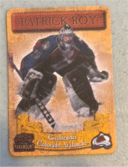 1997 Pacific Paramount #6 Patrick Roy — front