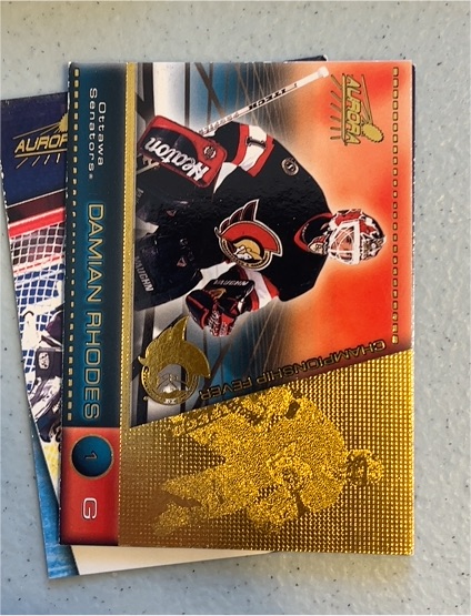 1998-99 Pacific Aurora Championship Fever #33 Damian Rhodes — front