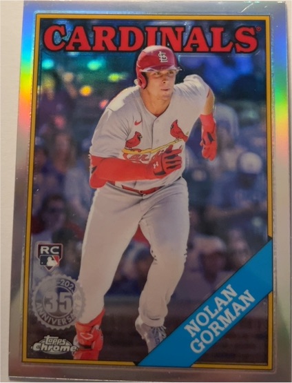 2023 Topps Chrome 35th Anniversary #88BC-18 Nolan Gorman — front