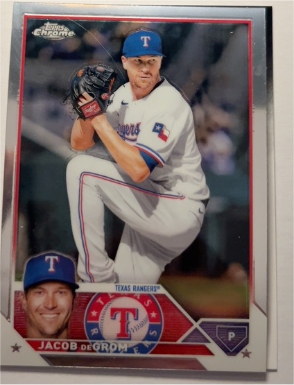 2023 Topps Chrome #12 Jacob deGrom — front