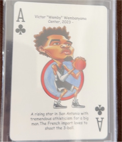 2023 Hero Decks Ace of Clubs Victor Wembanyama — front