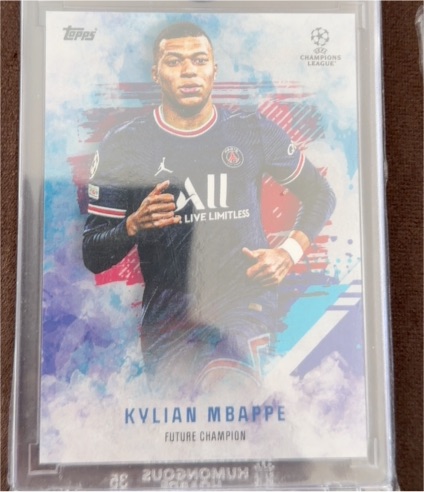 2021-22 Topps UEFA Champions League Future Champions Kylian Mbappe — front