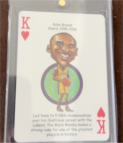 Kobe Bryant Hero Decks King of Hearts — front