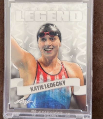 2024 Leaf Prized Legend #25 Katie Ledecky — front