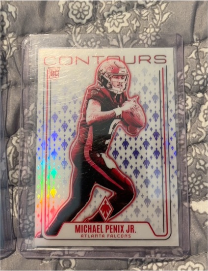 2024 Panini Phoenix Contours #CON-MPJ Michael Penix Jr. — front