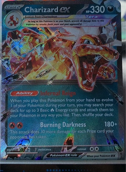 2023 Pokémon Scarlet & Violet Paldean Fates #054 Charizard ex — front