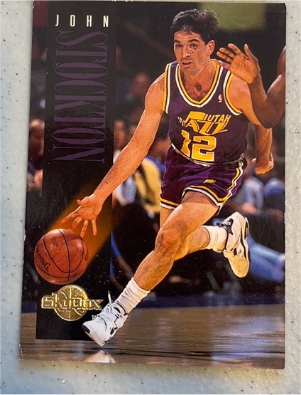 1994-95 SkyBox Premium #168 John Stockton — front