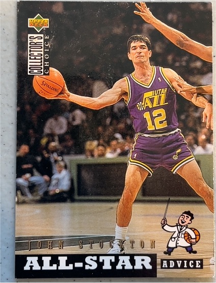 1994-95 Upper Deck Collector's Choice #196 John Stockton — front