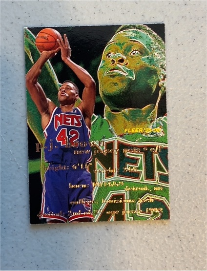 1995-96 Fleer #114 P.J. Brown — front