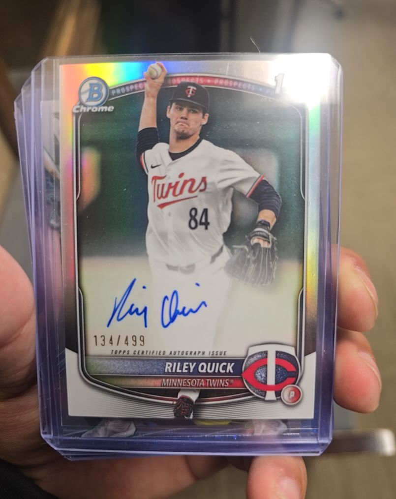 2025 Bowman Draft Chrome #CPA-RQ Riley Quick — front