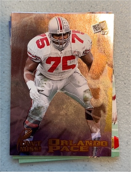 1997 Press Pass Can't Miss #CM4 Orlando Pace — front