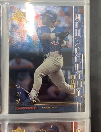 2001 Upper Deck Ovation #LP5 Sammy Sosa Lead Performers — front