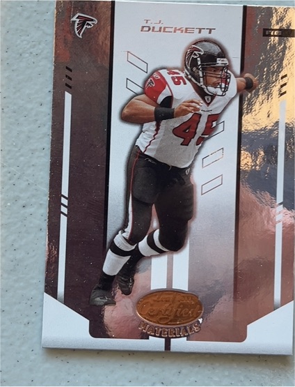 2004 Leaf Certified Materials T.J. Duckett — front