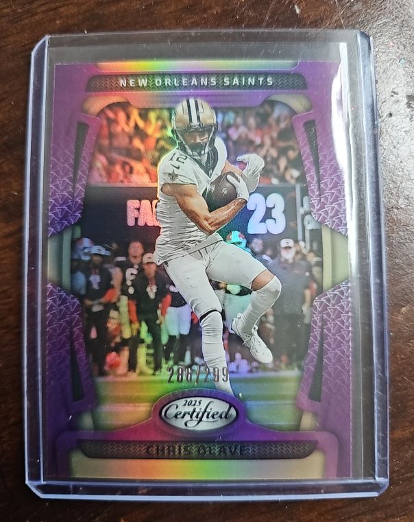 2025 Panini Certified #71 Chris Olave Purple Parallel — front