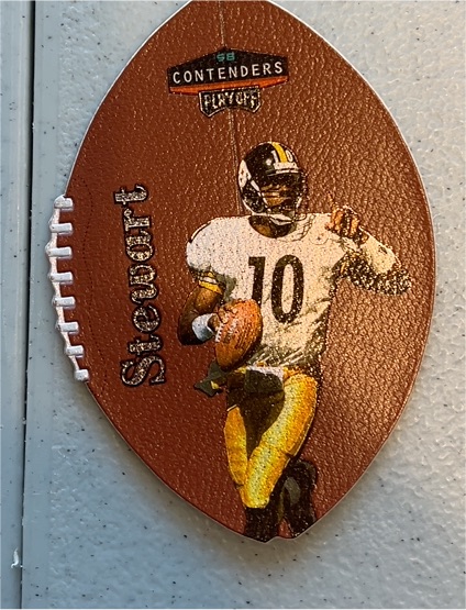 1998 Playoff Contenders Leather Die Cut #73 Kordell Stewart — front
