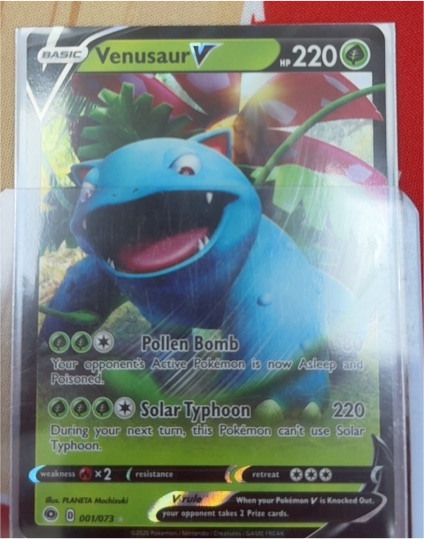 2020 Pokémon Champion's Path #001 Venusaur V — front