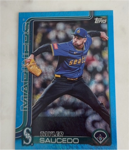 2025 Topps Update #US226 Tayler Saucedo Seattle Mariners — front