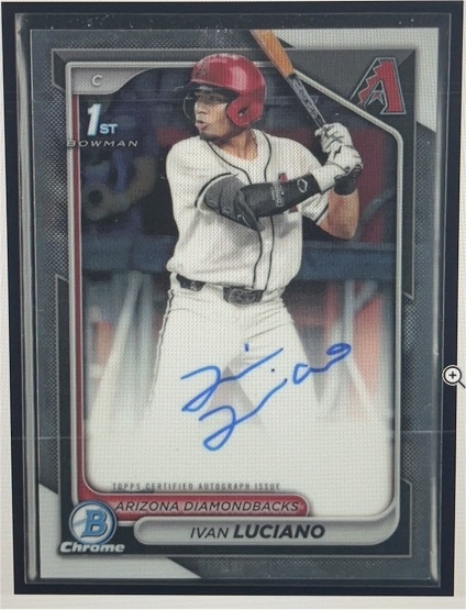 2024 Bowman Chrome #CPA-IL Ivan Luciano — front