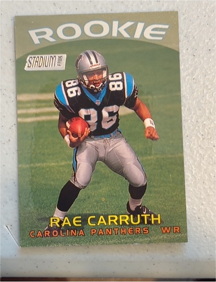 1997 Topps Stadium Club #339 Rae Carruth Rookie — front