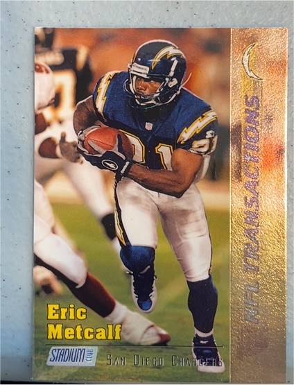 1997 Topps Stadium Club #44 Eric Metcalf — front