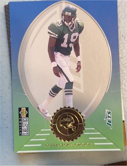1997 Upper Deck Collector's Choice #ST17 Keyshawn Johnson Mini-Standee — front