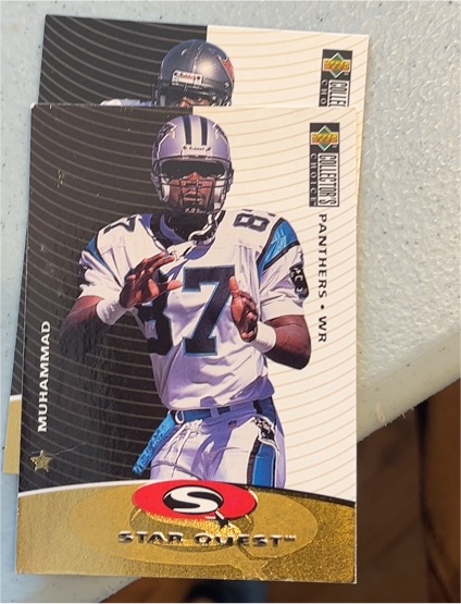 1997 Upper Deck Collector's Choice Star Quest #SQ5 Muhsin Muhammad — front