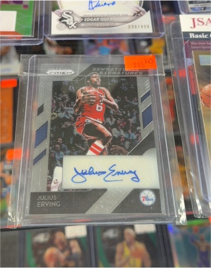 2018 Panini Prizm Sensational Signatures #SS-JE Julius Erving — front