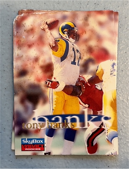 1996 SkyBox Impact Rookies #56 Tony Banks — front