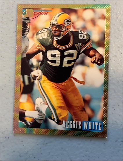 1993 Bowman Foil #110 Reggie White — front