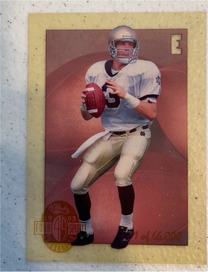 1993 Classic Four Sport #E Rick Mirer Acetate — front