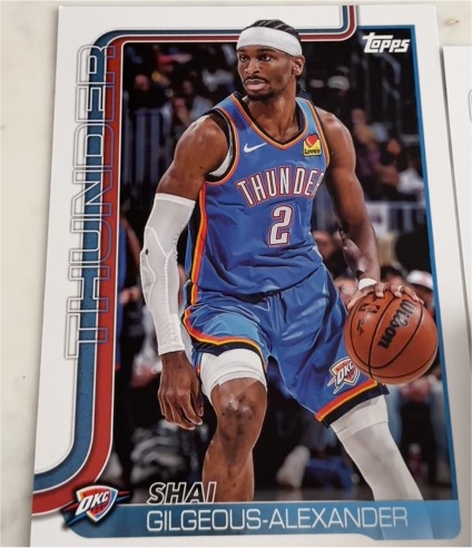 2025 Topps Basketball #OTC-4 Shai Gilgeous-Alexander — front