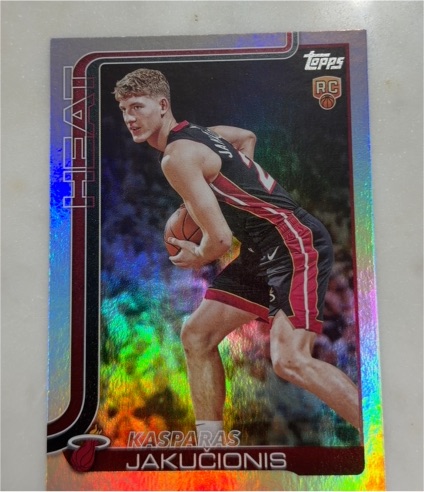 2025-26 Topps #220 Kasparas Jakučionis — front