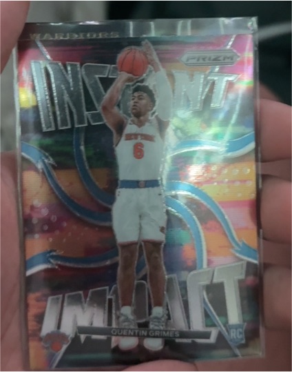 2021-22 Panini Prizm #21 Quentin Grimes Instant Impact Rookie — front