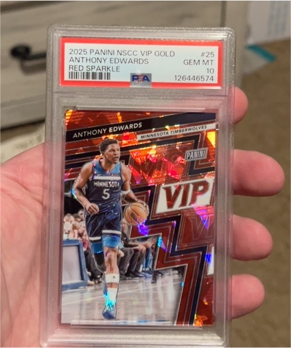 2025 Panini NSCC VIP Gold #25 Anthony Edwards — front