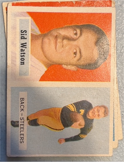 1957 Topps Football #75 Sid Watson — front