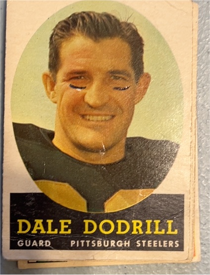 1958 Topps #46 Dale Dodrill Pittsburgh Steelers — front