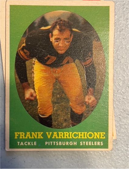 1958 Topps #77 Frank Varrichione — front