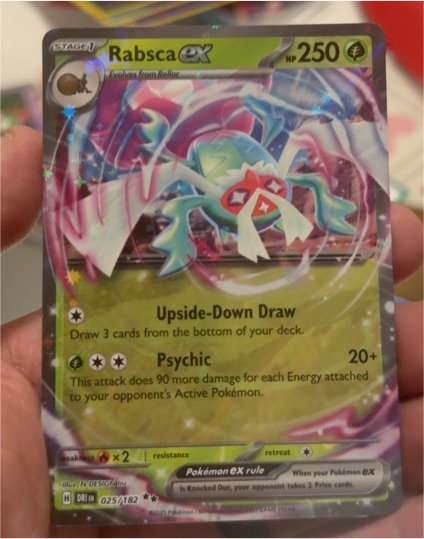 2025 Pokemon SV10: Destined Rivals #025/182 Rabsca ex — front