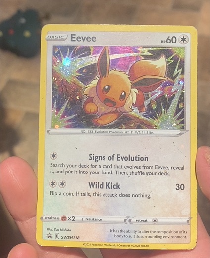 2021 Pokémon SWSH Black Star Promo #118 Eevee — front