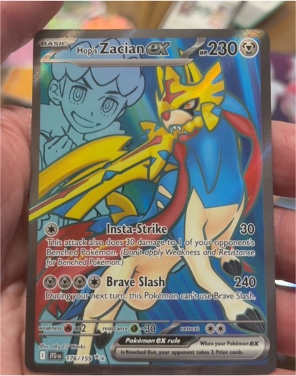 2025 Pokémon TCG Journey Together #176/159 Hop's Zacian ex — front