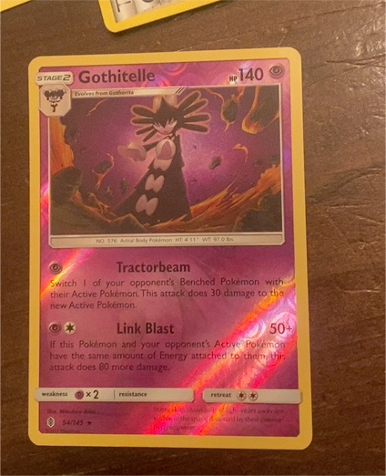 2017 Pokemon Guardians Rising #54 Gothitelle — front