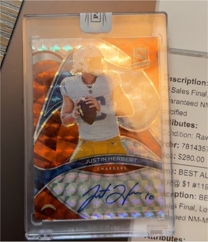 2023 Wild Card #S1 Justin Herbert — front