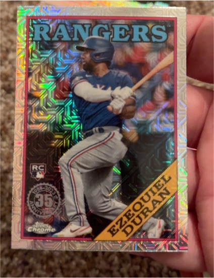 2023 Topps Series 1 1988 Topps Chrome Silver Pack #T88C-78 Ezequiel Duran — front