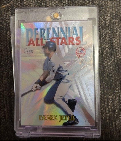 1999 Topps #PA2 Derek Jeter Perennial All-Stars Insert Foil Refractor Yankees — front